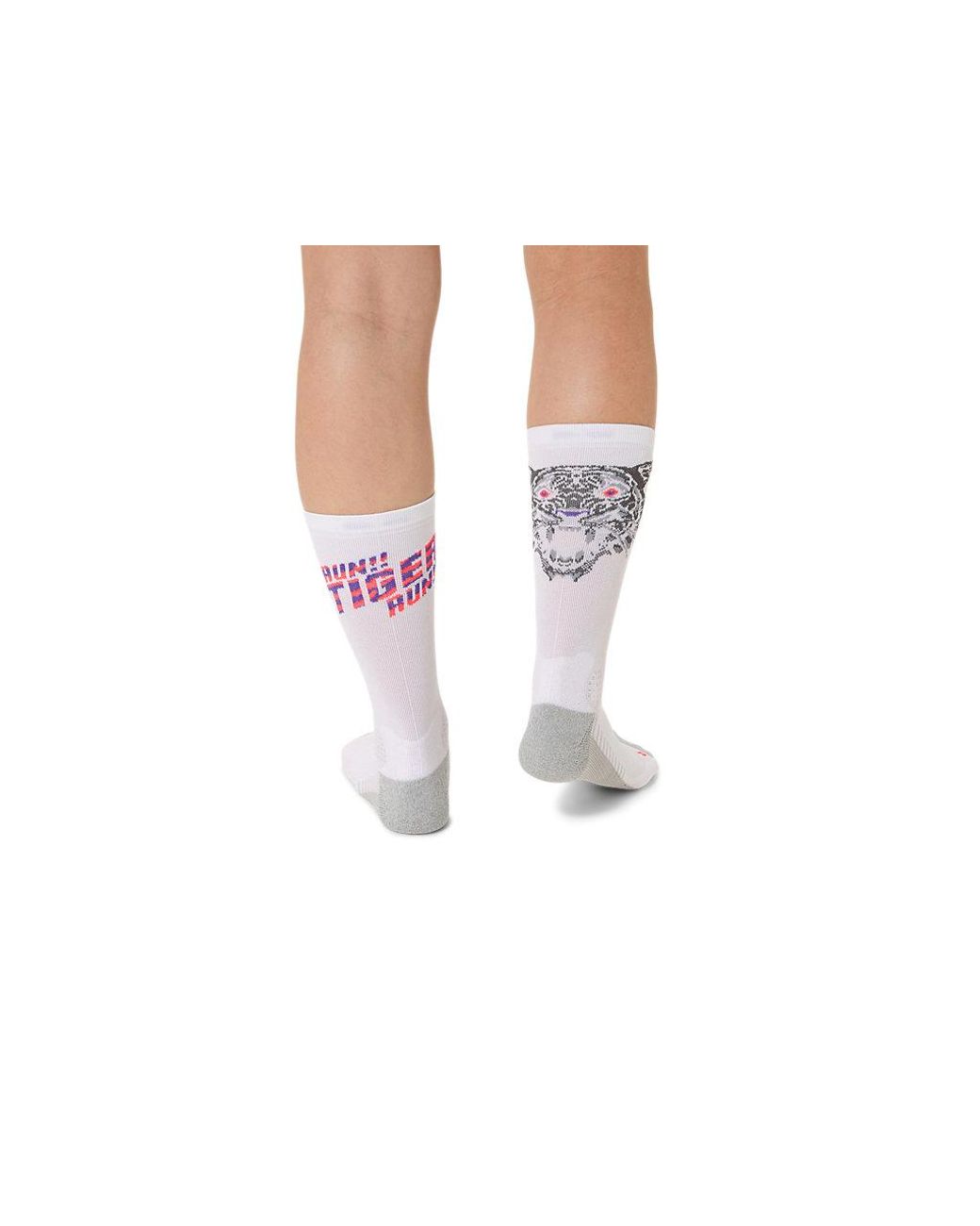Asics White Performance Run Sock Crew for men