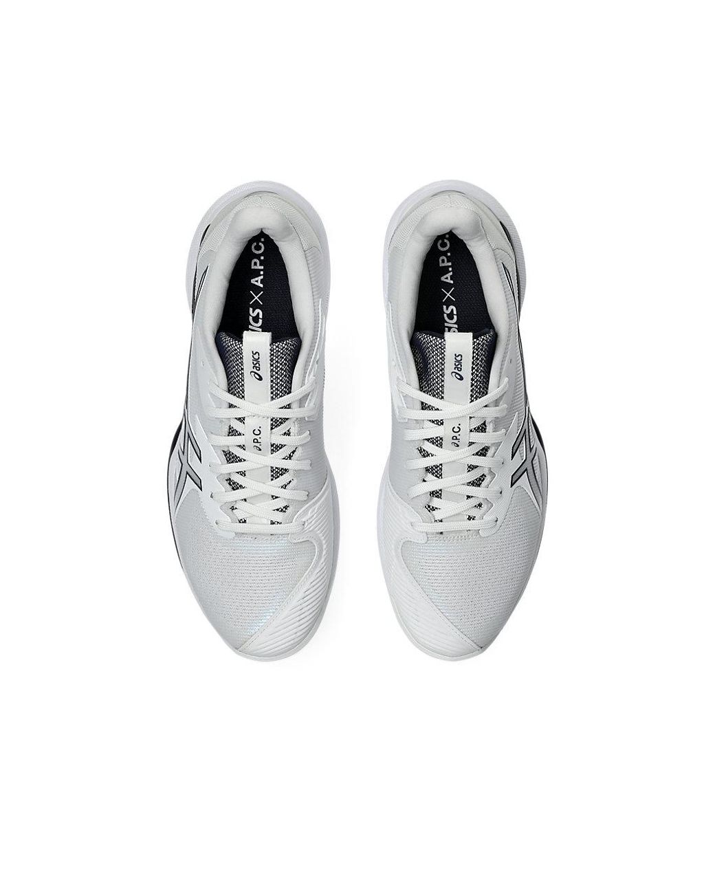 A.P.C x SOLUTION SPEED FF 3 CLAY Asics de color White