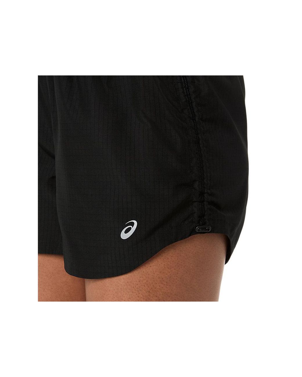 Asics Black Nagino Run Adjustable 4In Short