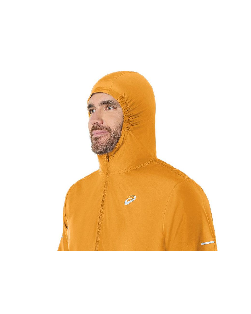 Asics Black Sport Run Hood Jacket for men