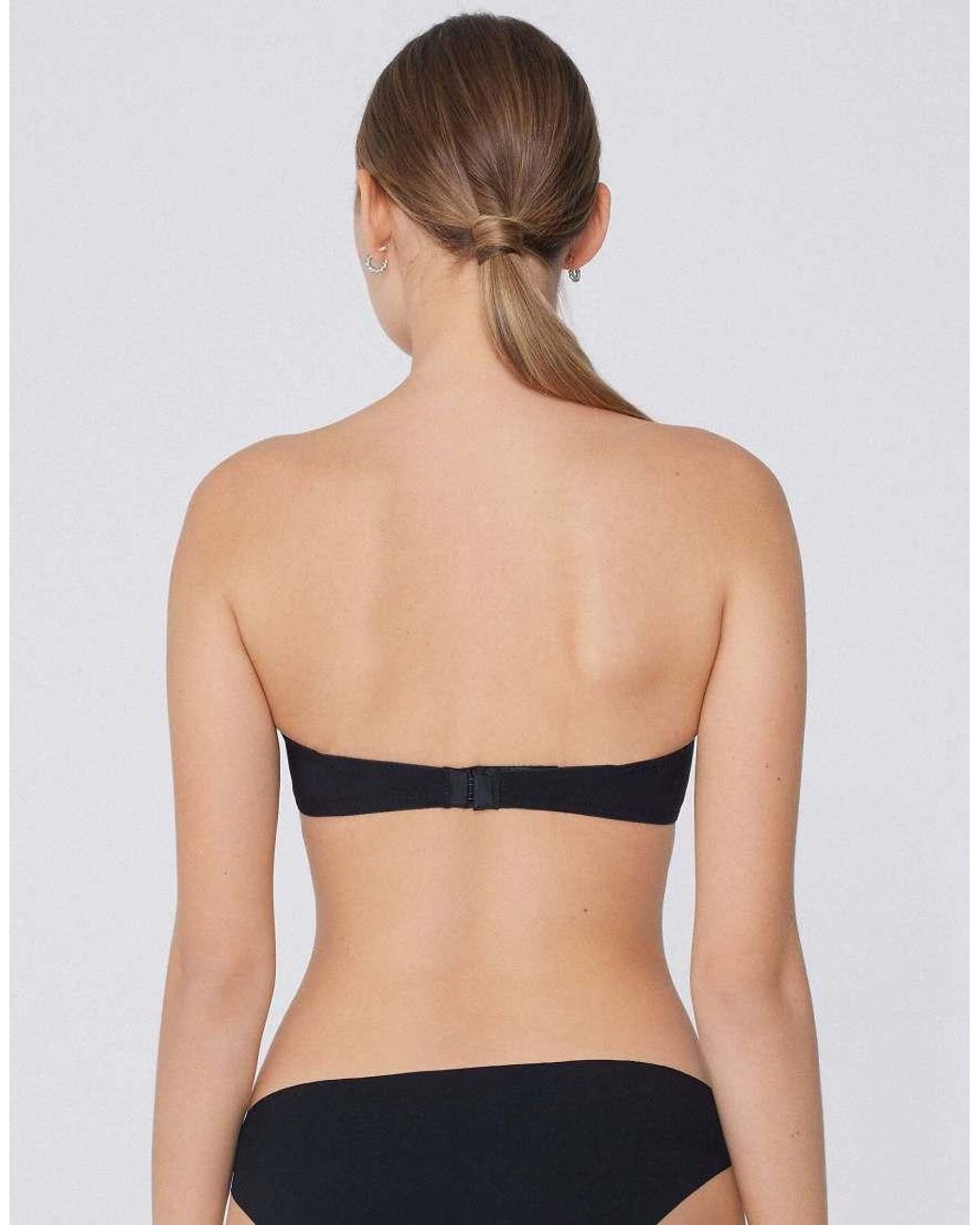 Tezenis Blue New York Padded Microfibre Bandeau Bra