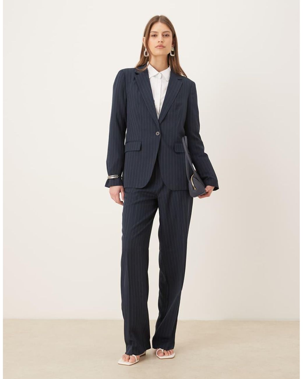 Vila Blue Tailored Blazer Co-ord