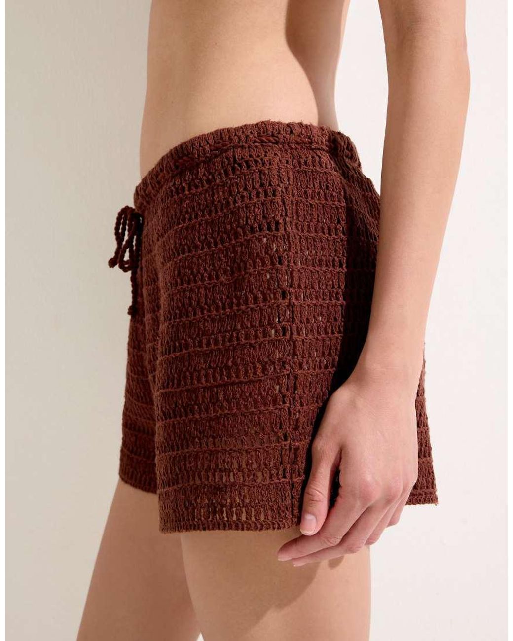 Calzedonia Natural Crochet Shorts