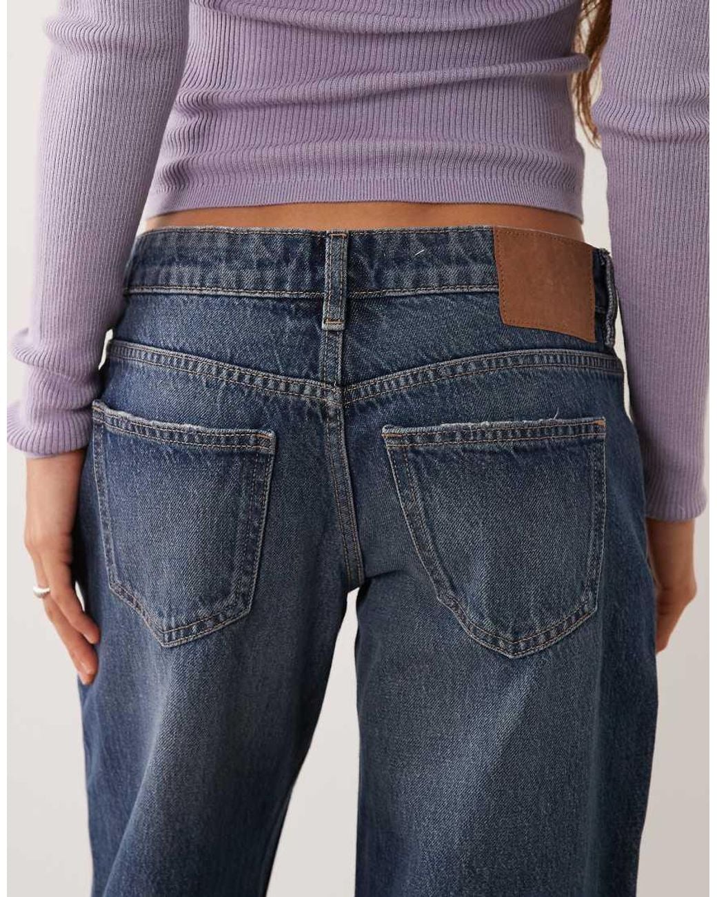 Cotton On Blue Low Rise Straight Jean