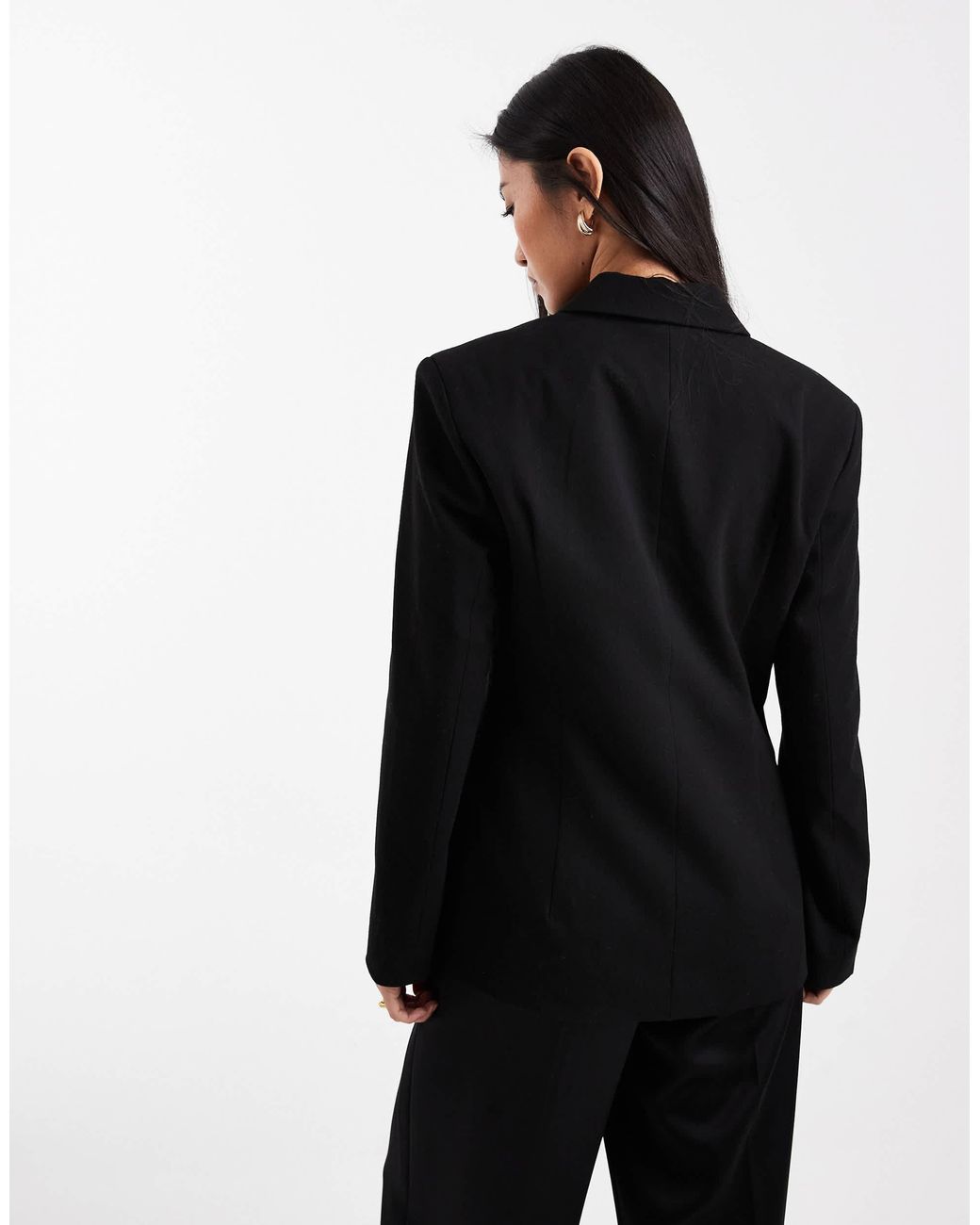 Vero Moda Black Wrap Front Tailored Blazer