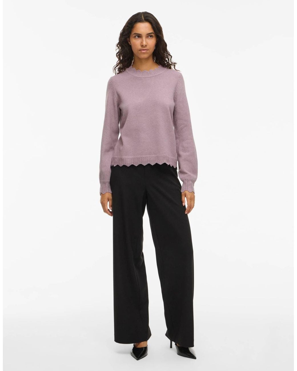 Vila Purple Strickpullover
