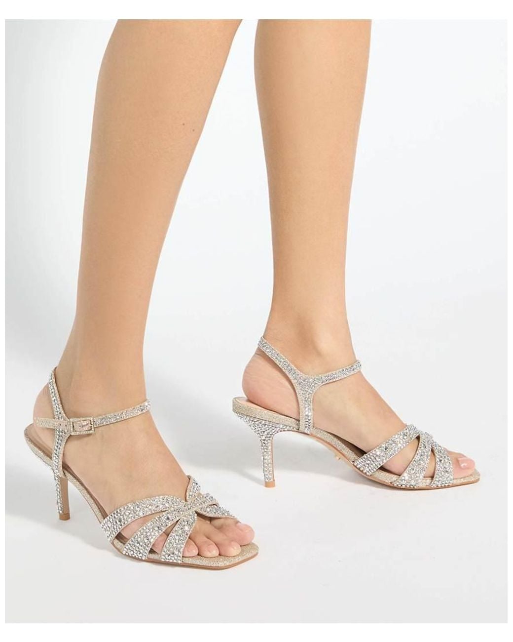 Dune Pink Mayven Heeled Sandals