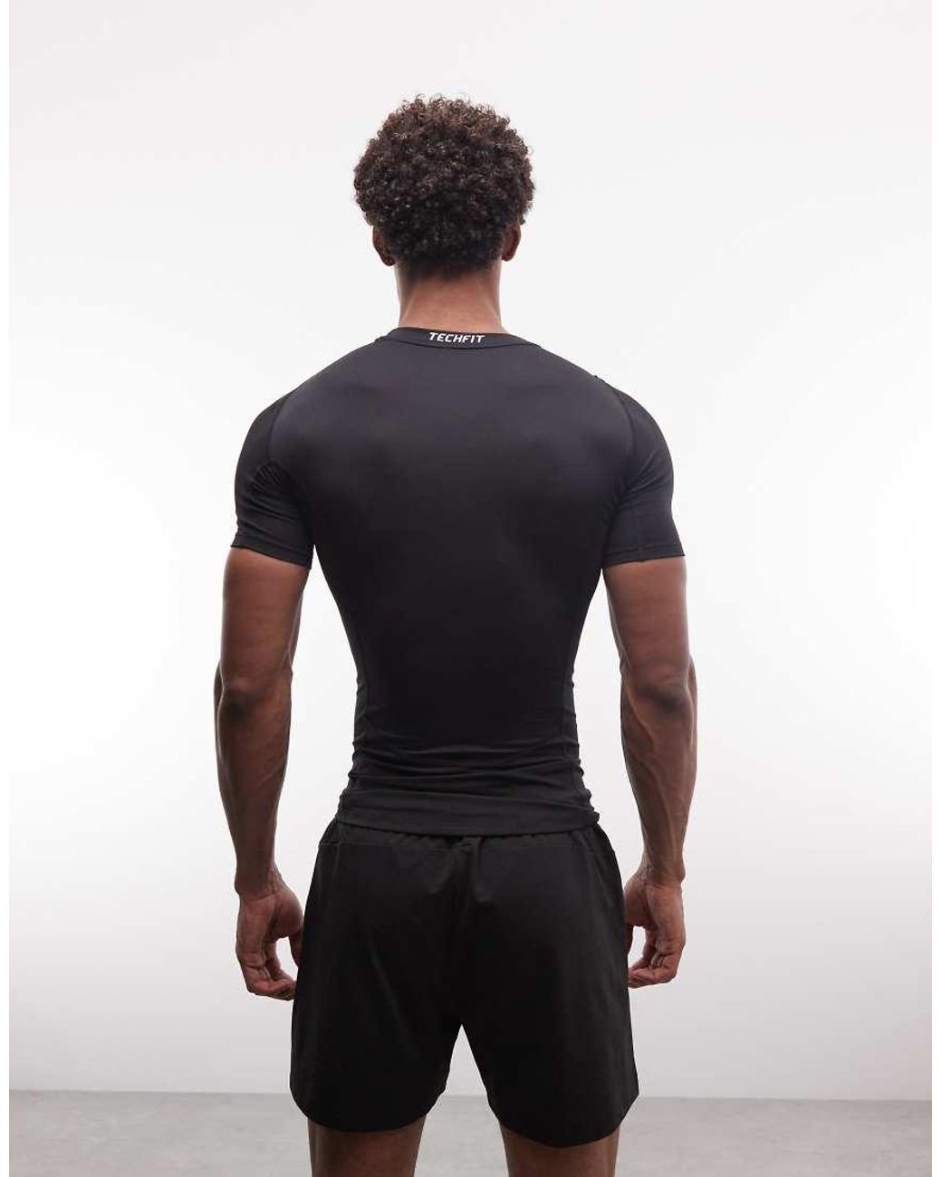 Adidas Originals Blue Adidas Training Tech Fit Base Layer T-shirt for men