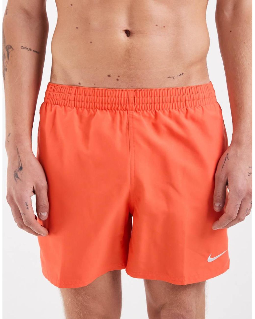 Nike Red Nike 5 Inch Volley Swim Shorts for men