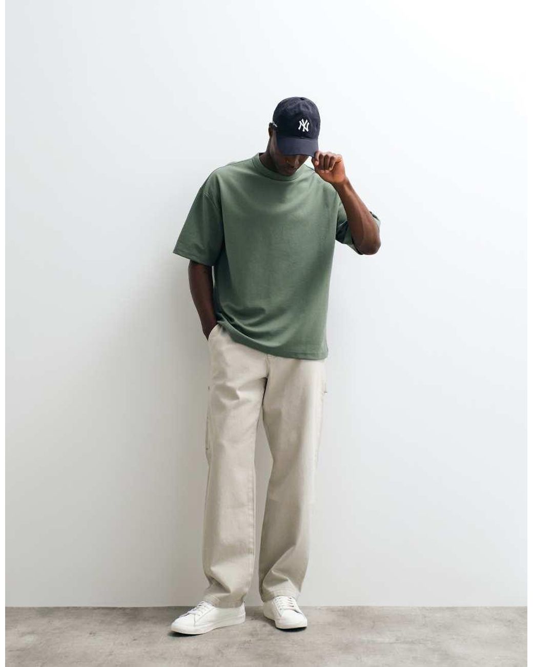 ASOS Green Breathemaxtm Heavyweight Oversized T-shirt for men