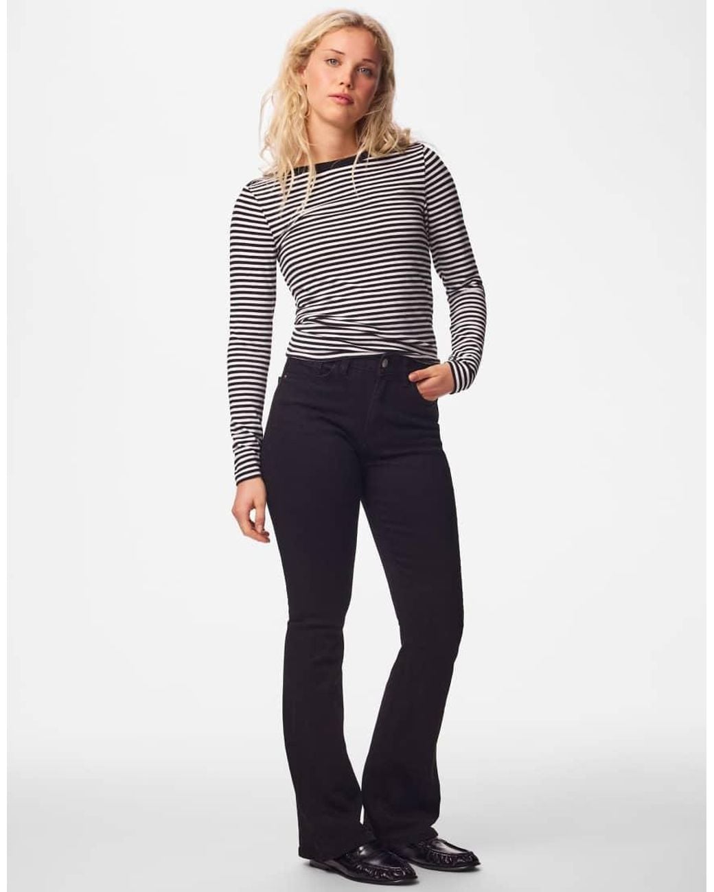 Pieces Black Flared Jeans