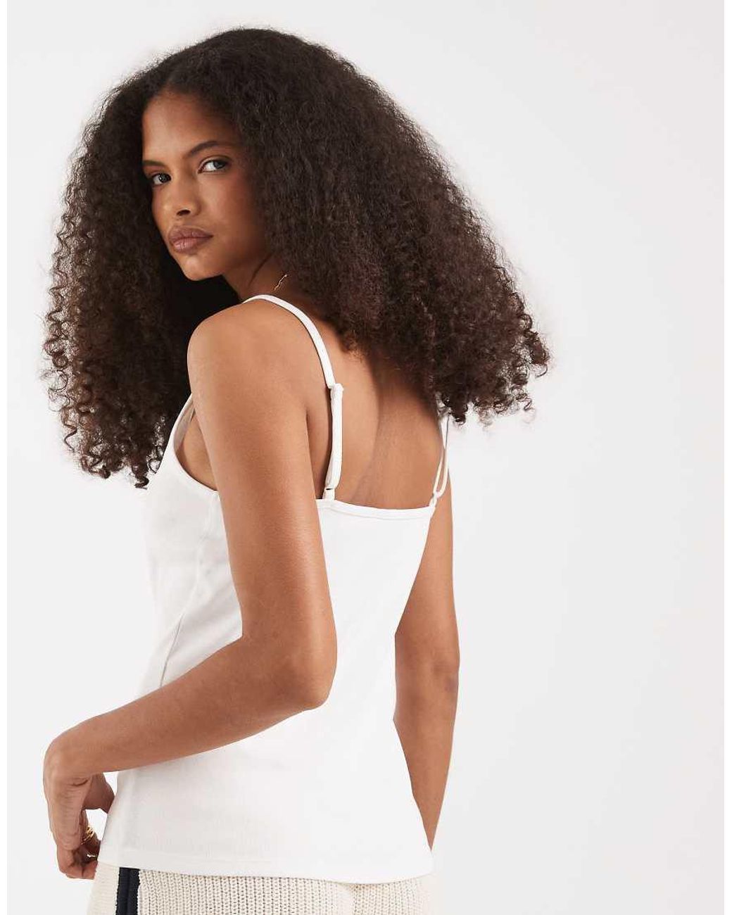 Vero Moda White Jersey Cami Top With Cherry Print Graphic