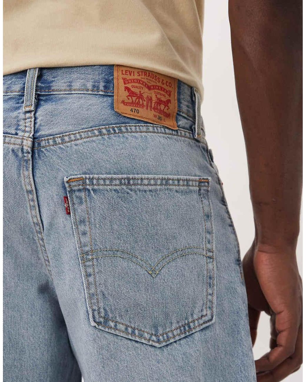 Levi's Blue 405 Standard Denim Shorts for men