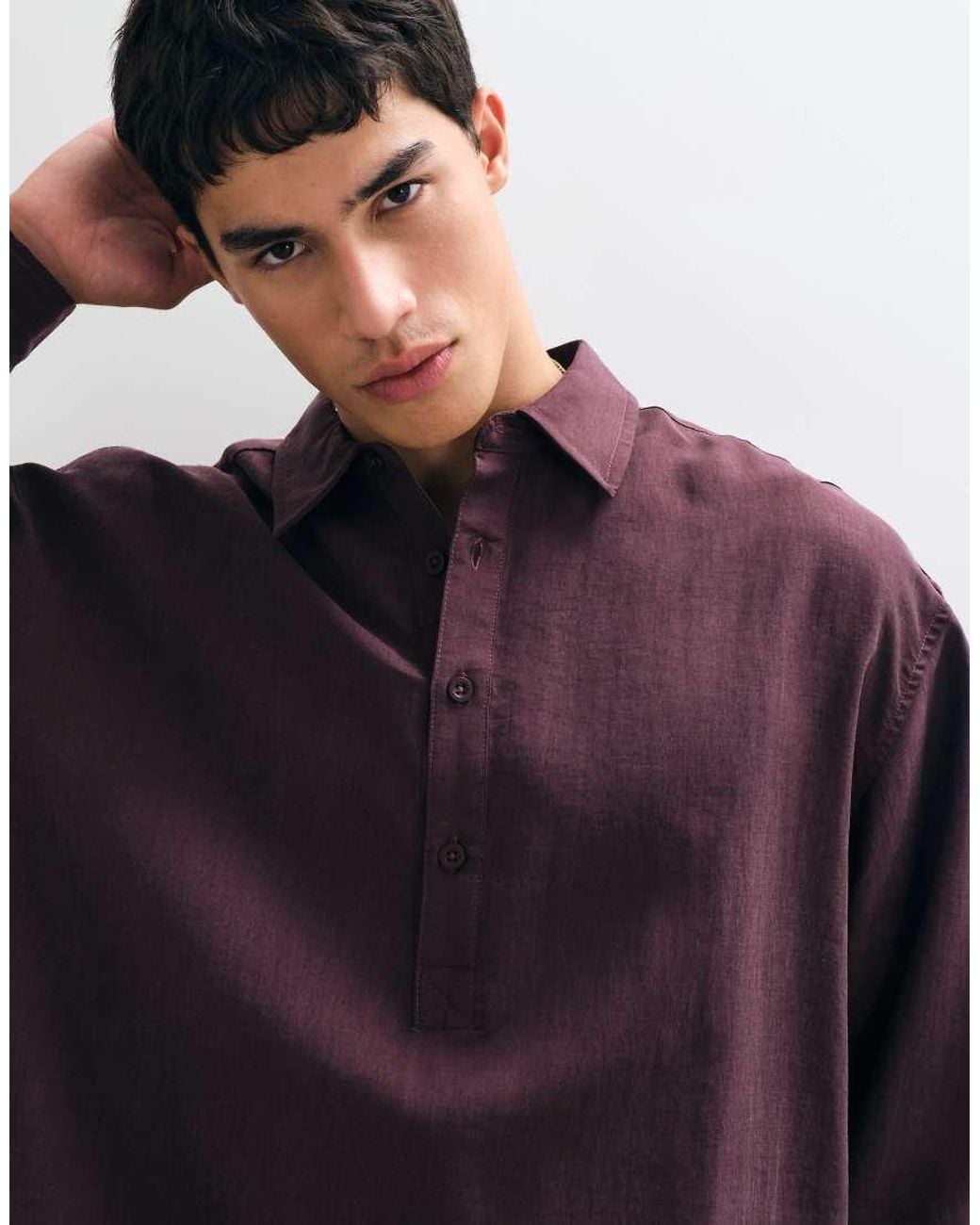 ASOS Blue Oversized Rugby Shirt for men
