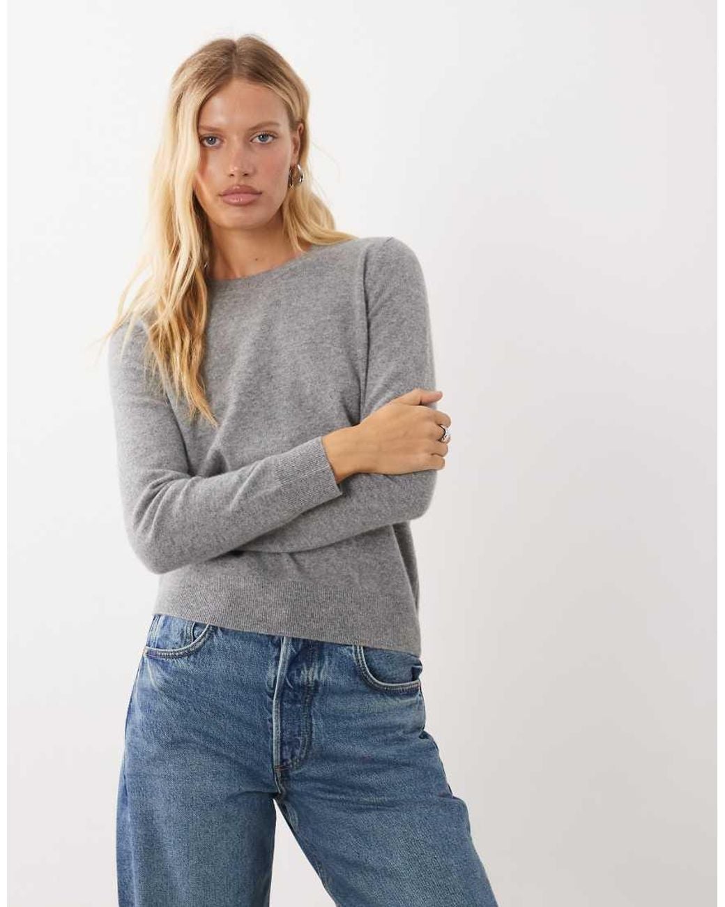 Mango Gray Premium Knitted Sweater
