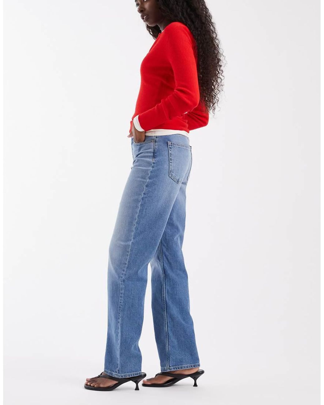 Tommy Hilfiger Blue Layla High Rise Slim Straight Fit Jeans