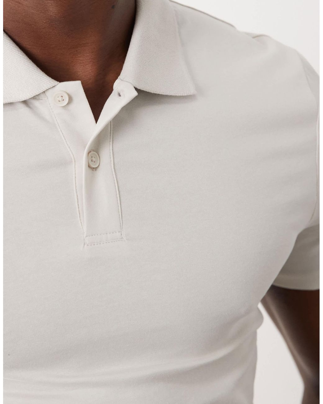 ASOS – körperbetontes basic-polohemd in Blue für Herren