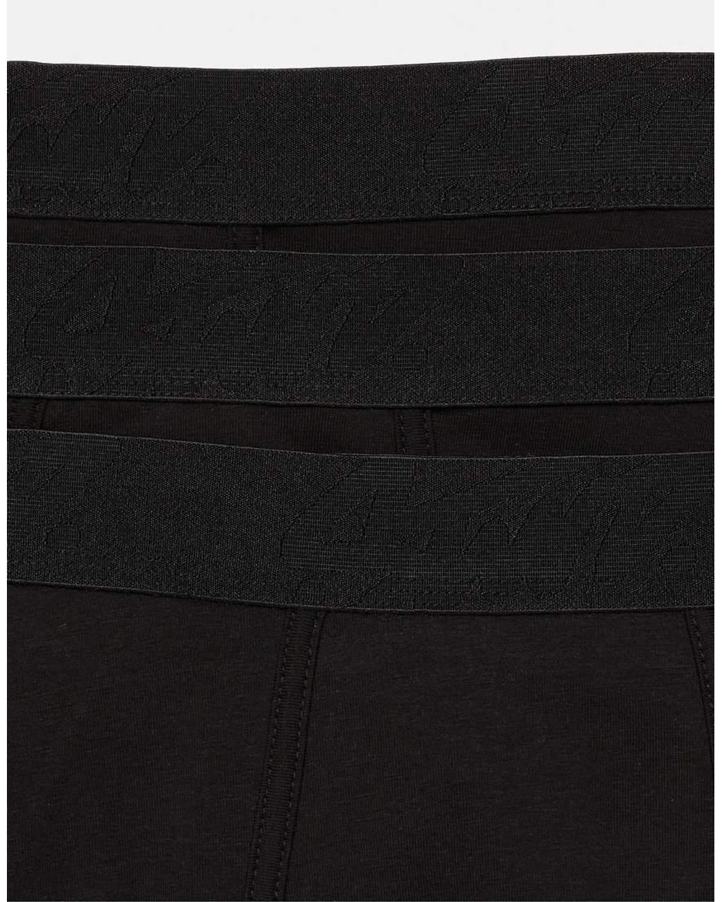 Pull&Bear Black Pack Of 3 Stwd Boxers for men