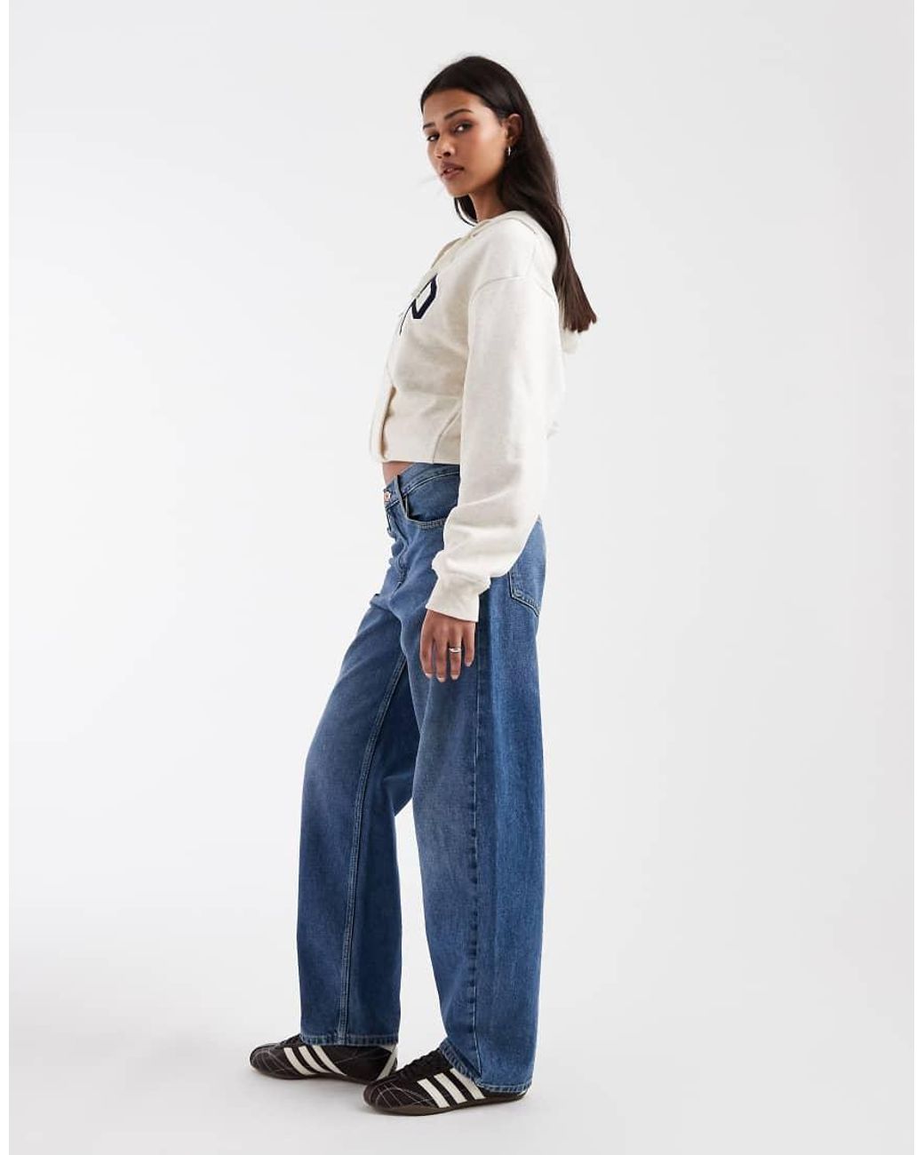 Gap Blue Barrel Leg Jeans