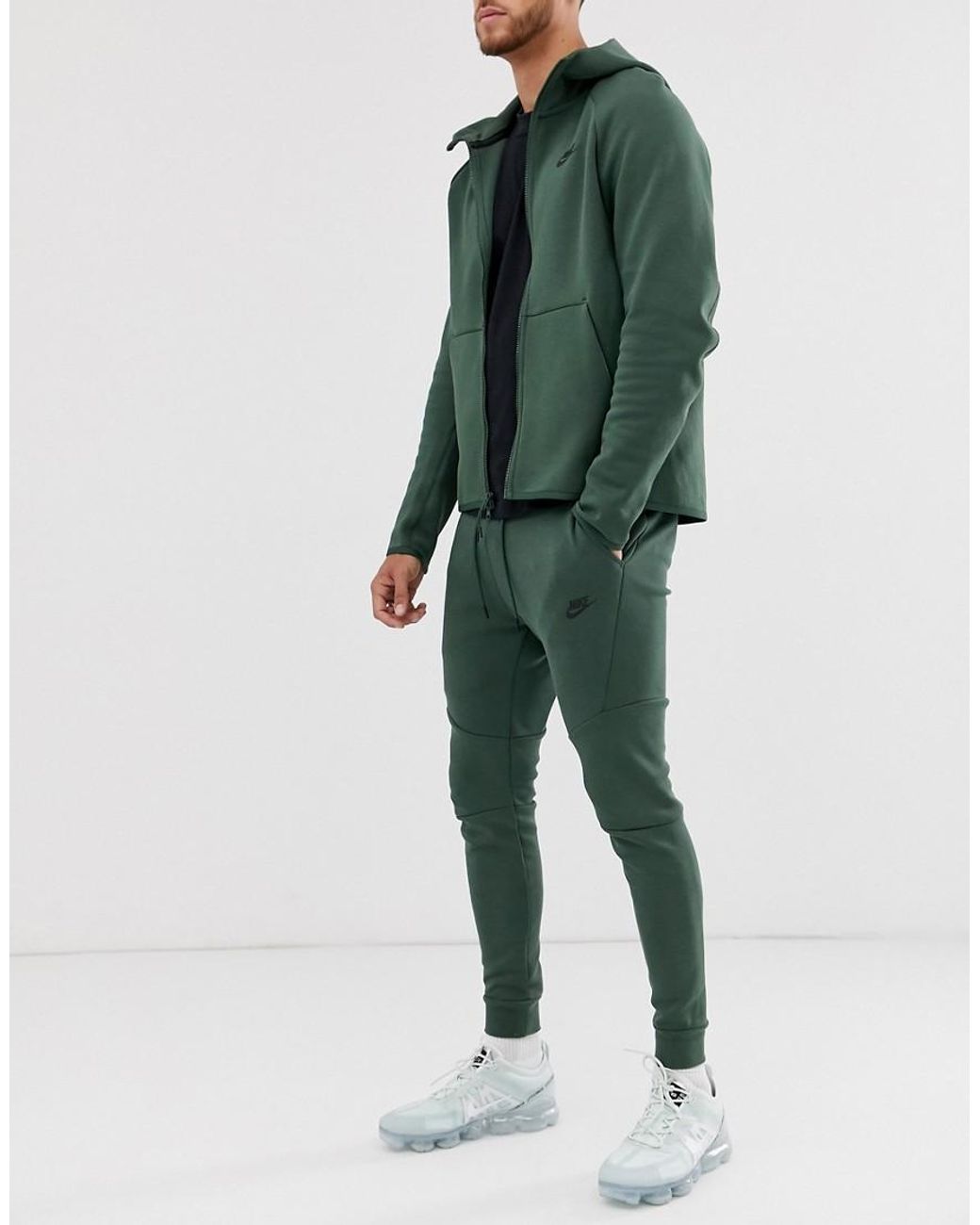 Nike Tech Fleece Jogger Khaki in Green for Men | Lyst