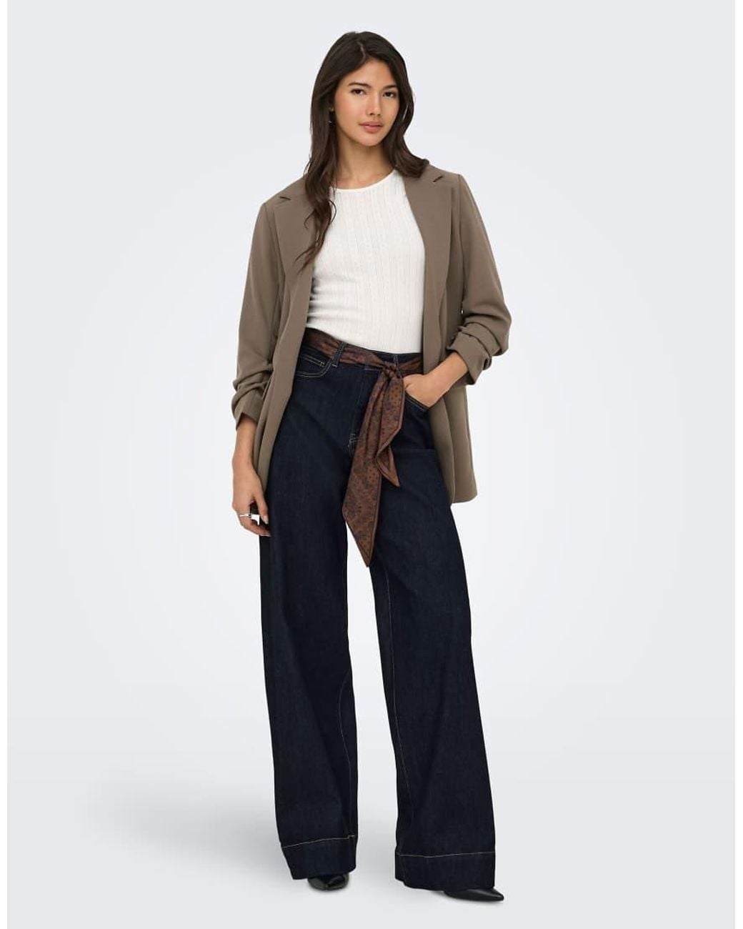 ONLY Blue Wide-fit Jeans