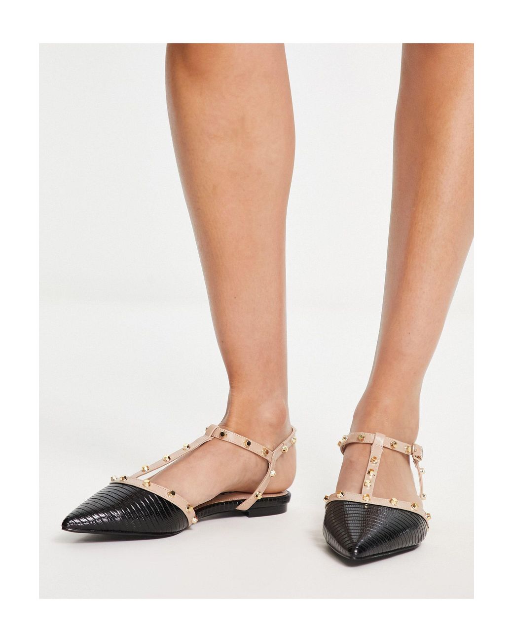 Dune studded deals flats