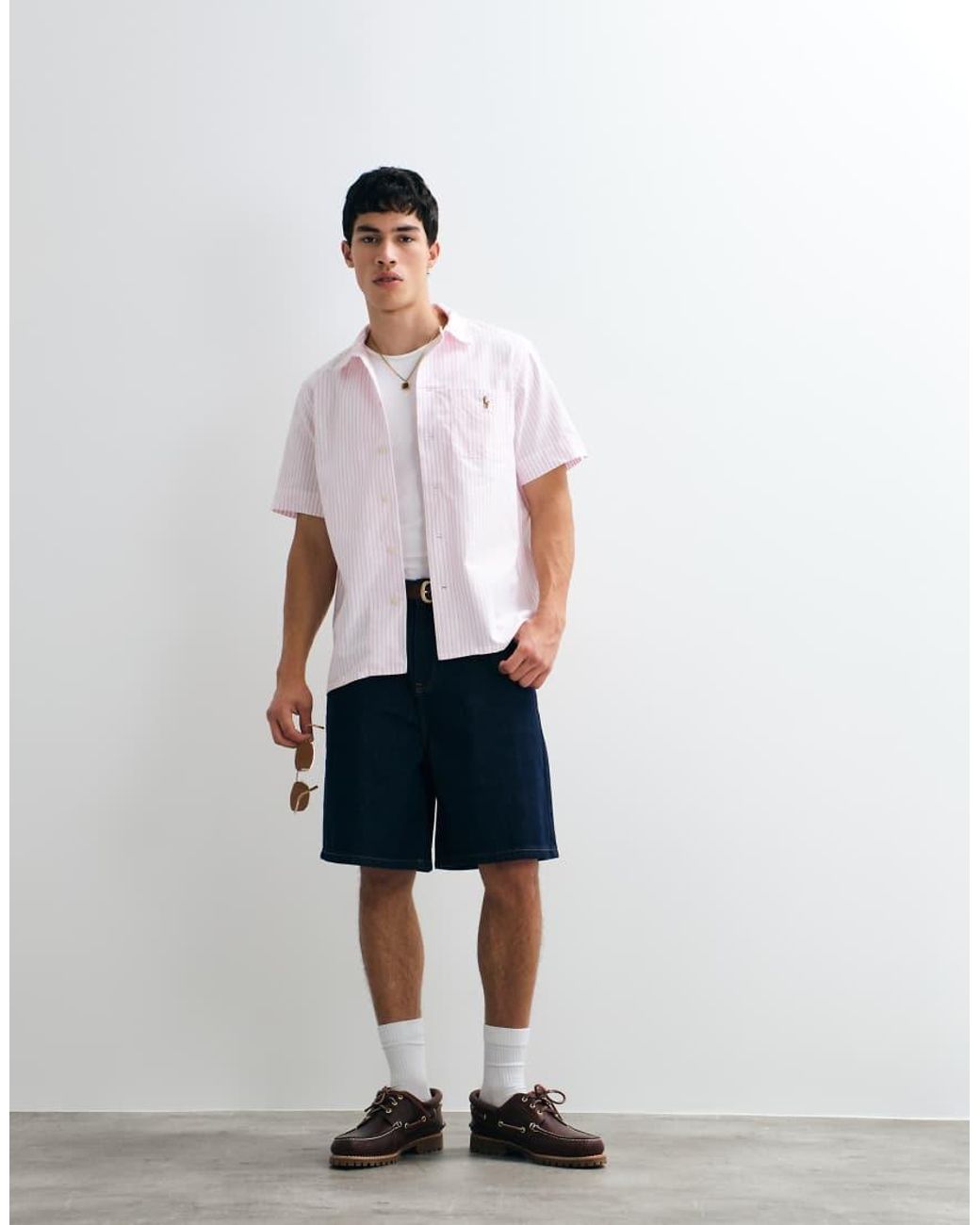 Polo Ralph Lauren White Classic Fit Button Up Short Sleeve for men