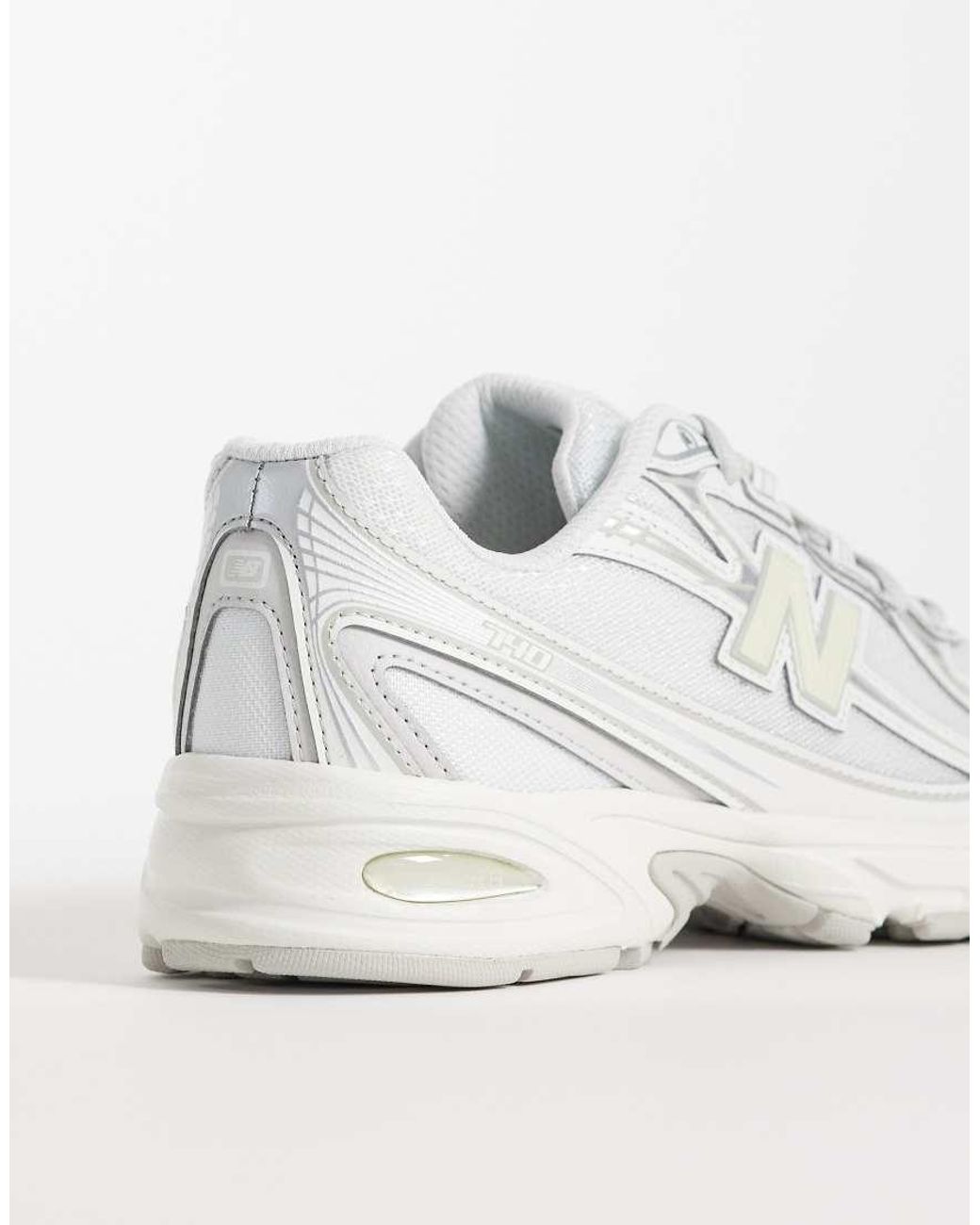 New Balance White 740 Sneakers