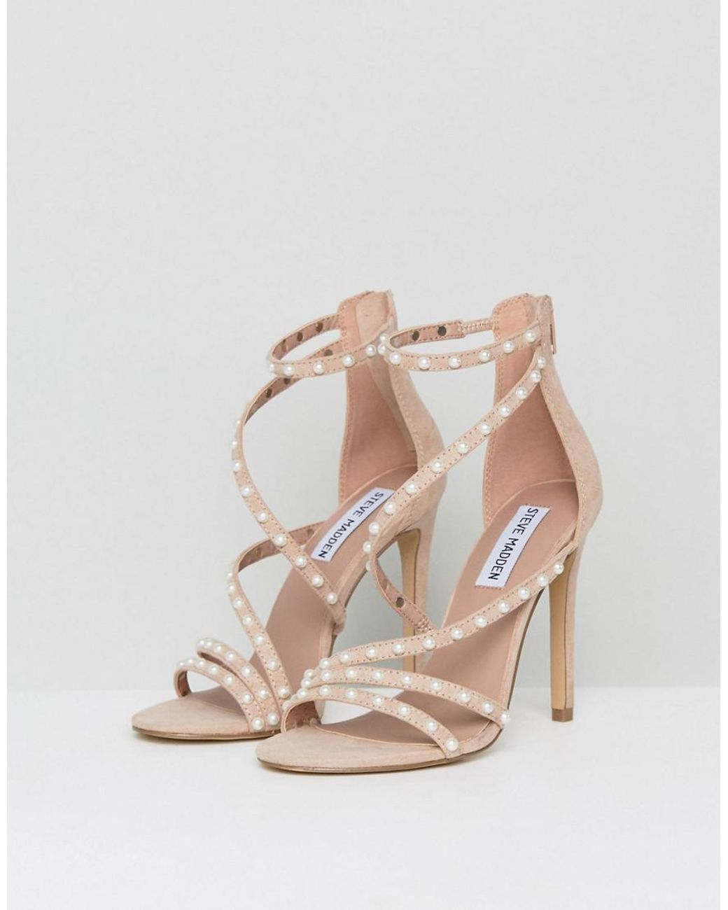 Steve Madden Meg Pearl Sandals in Pink | Lyst