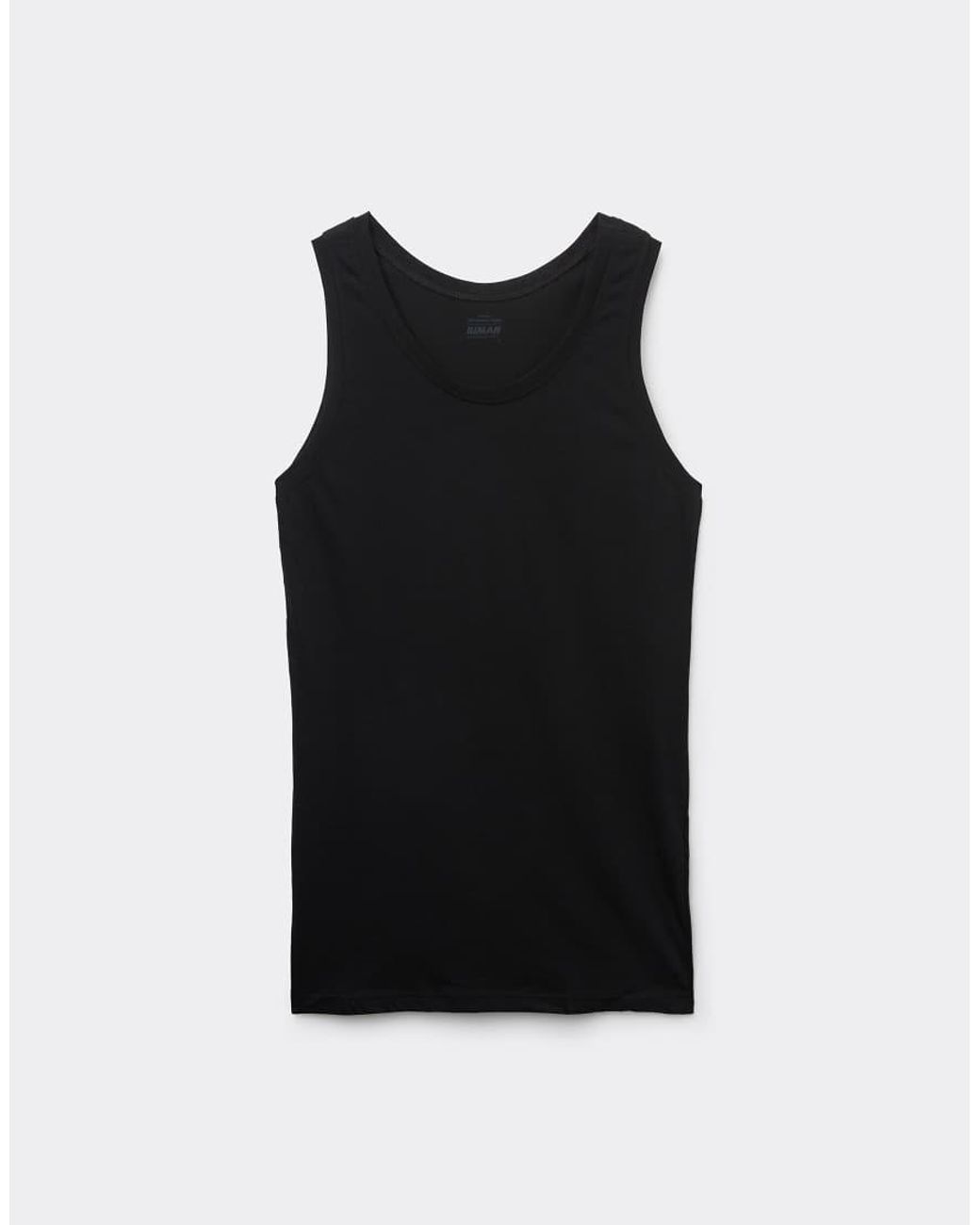 Intimissimi Black Extrafine Vest Top for men