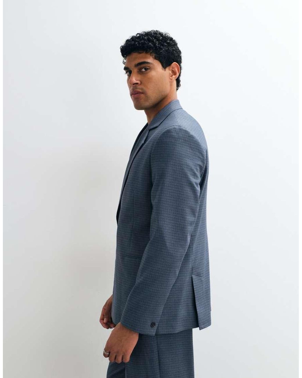 ASOS Blue Regular Suit Jacket for men