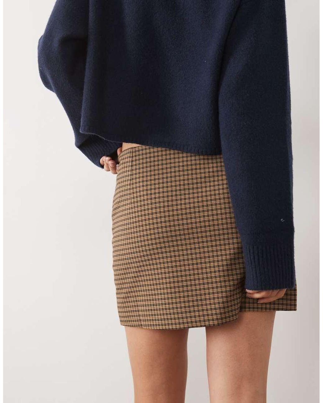 Mango Natural Mini Skirt