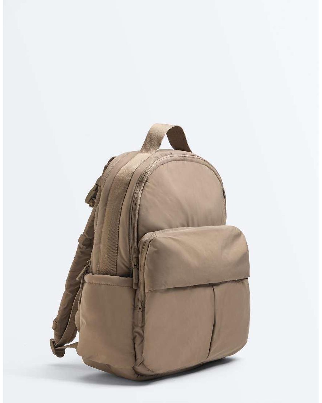 Oysho Brown Maxi Maternity Backpack