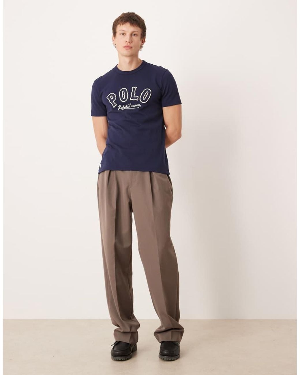 Polo Ralph Lauren Blue Large Logo Custom Fit T-Shirt