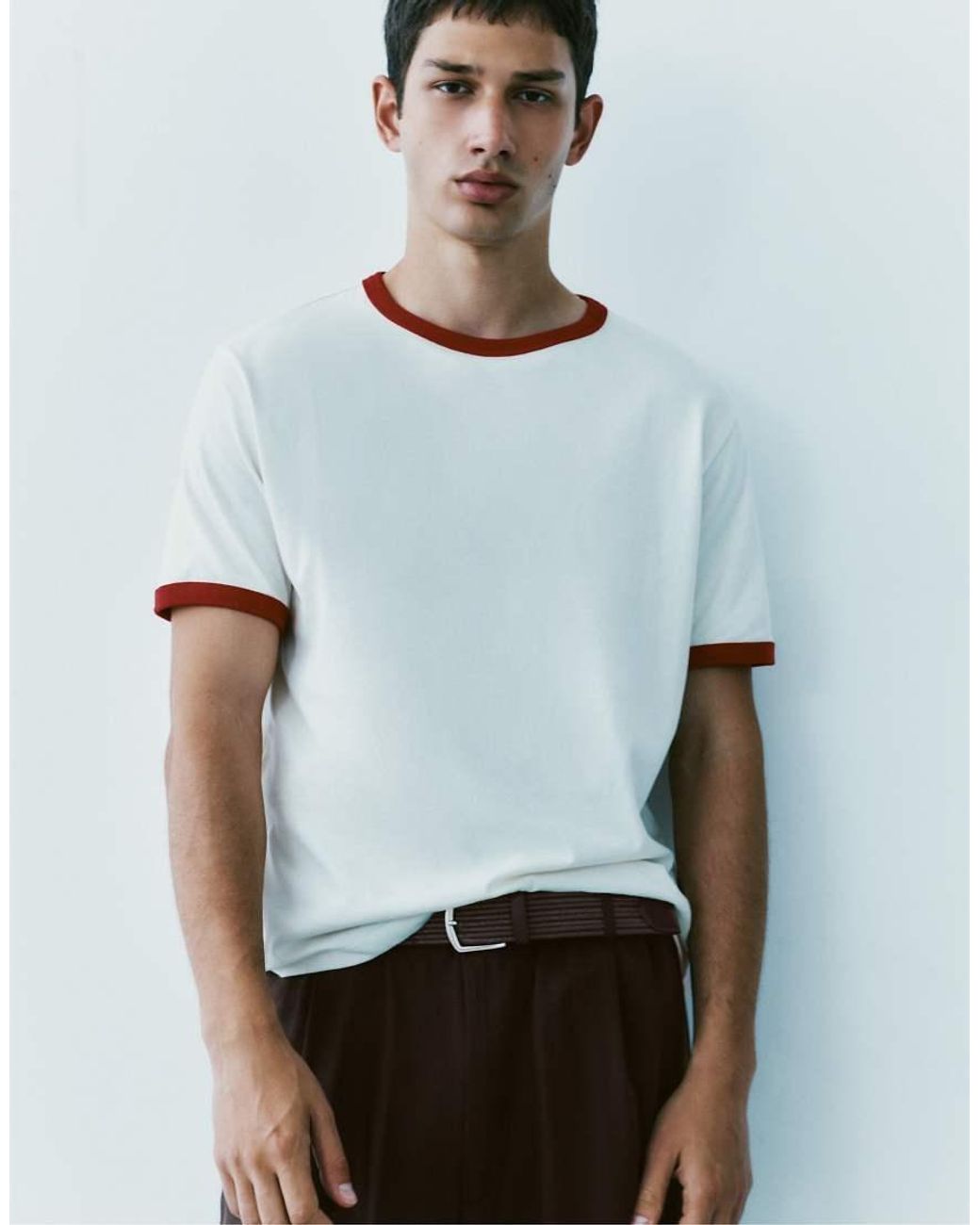 Pull&Bear Black Braided Belt for men