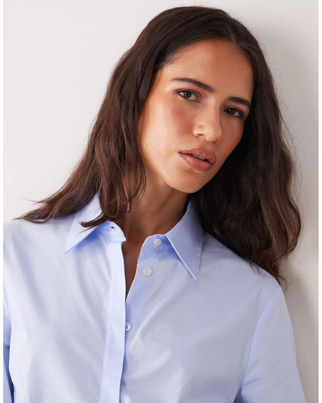 Mango Blue Klassisches hemd
