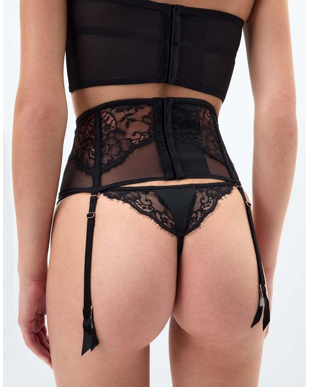 Intimissimi Black Ethereal Embrace Suspenders