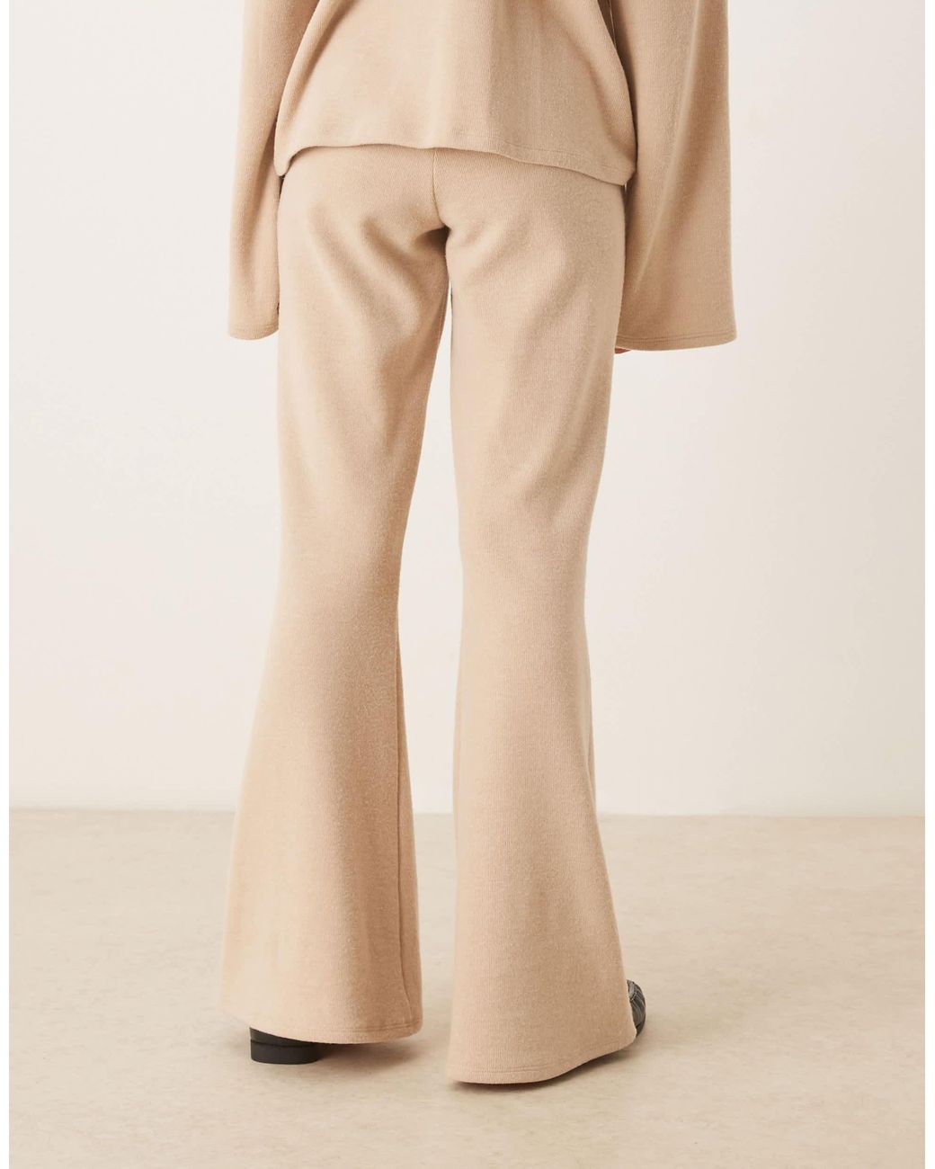 ASOS Natural Supersoft Flare Trouser