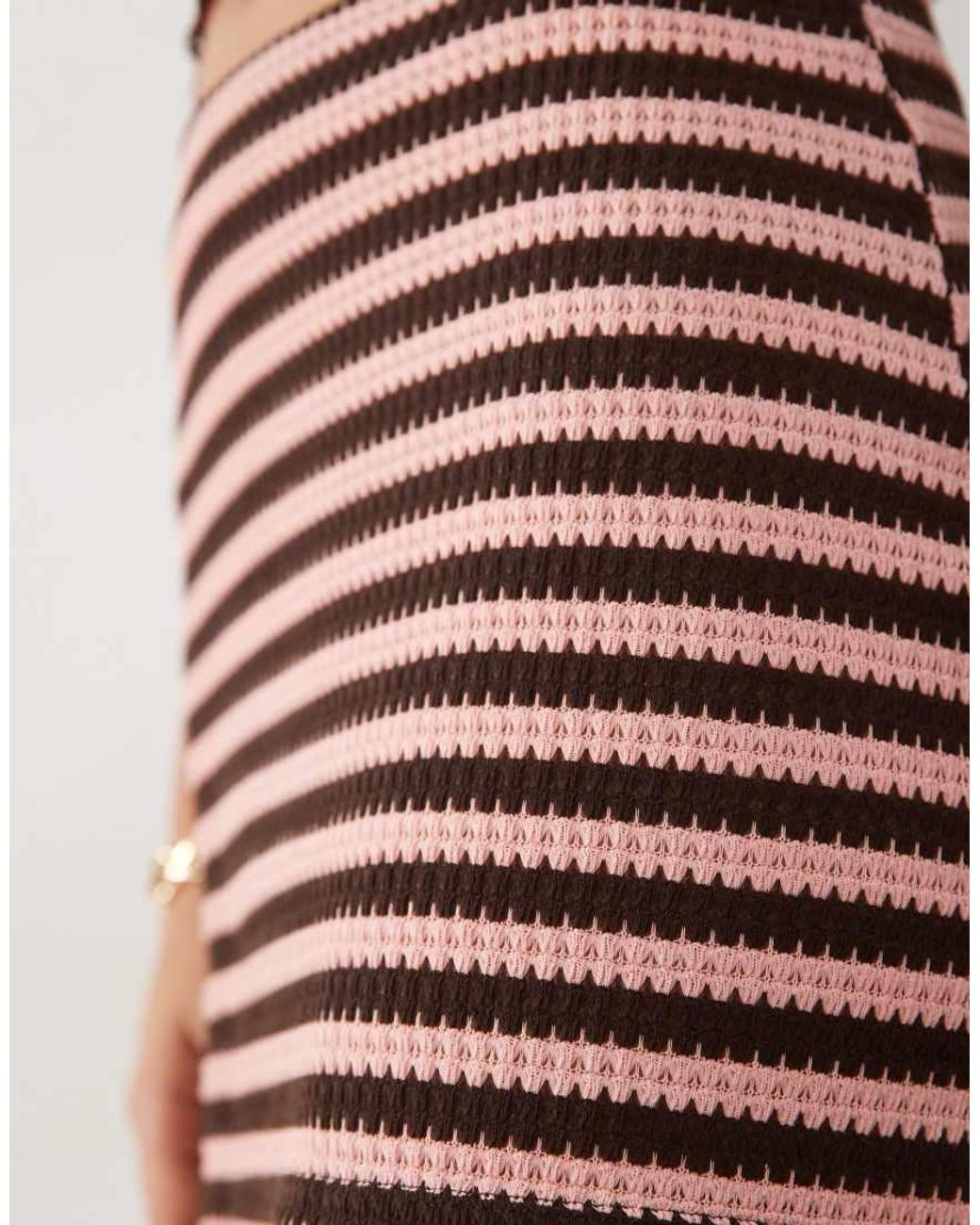 Mango Pink Terra Knitted Mini Skirt Co-Ord