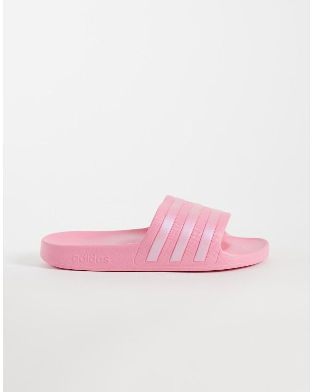 Adidas Originals Pink Adidas Training Adilette Aqua Sliders