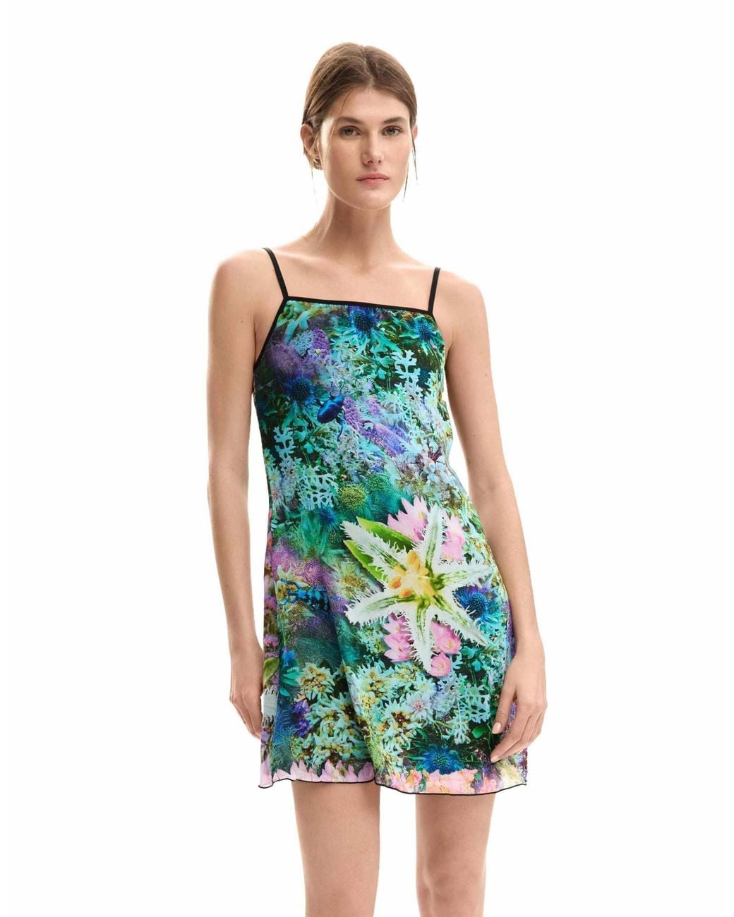Robe fleurie réversible e Desigual en coloris Blue