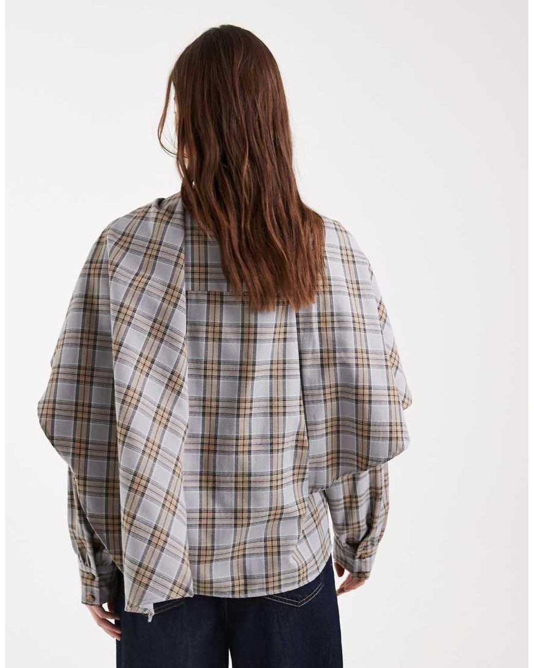 ASOS Gray Cape Blouse