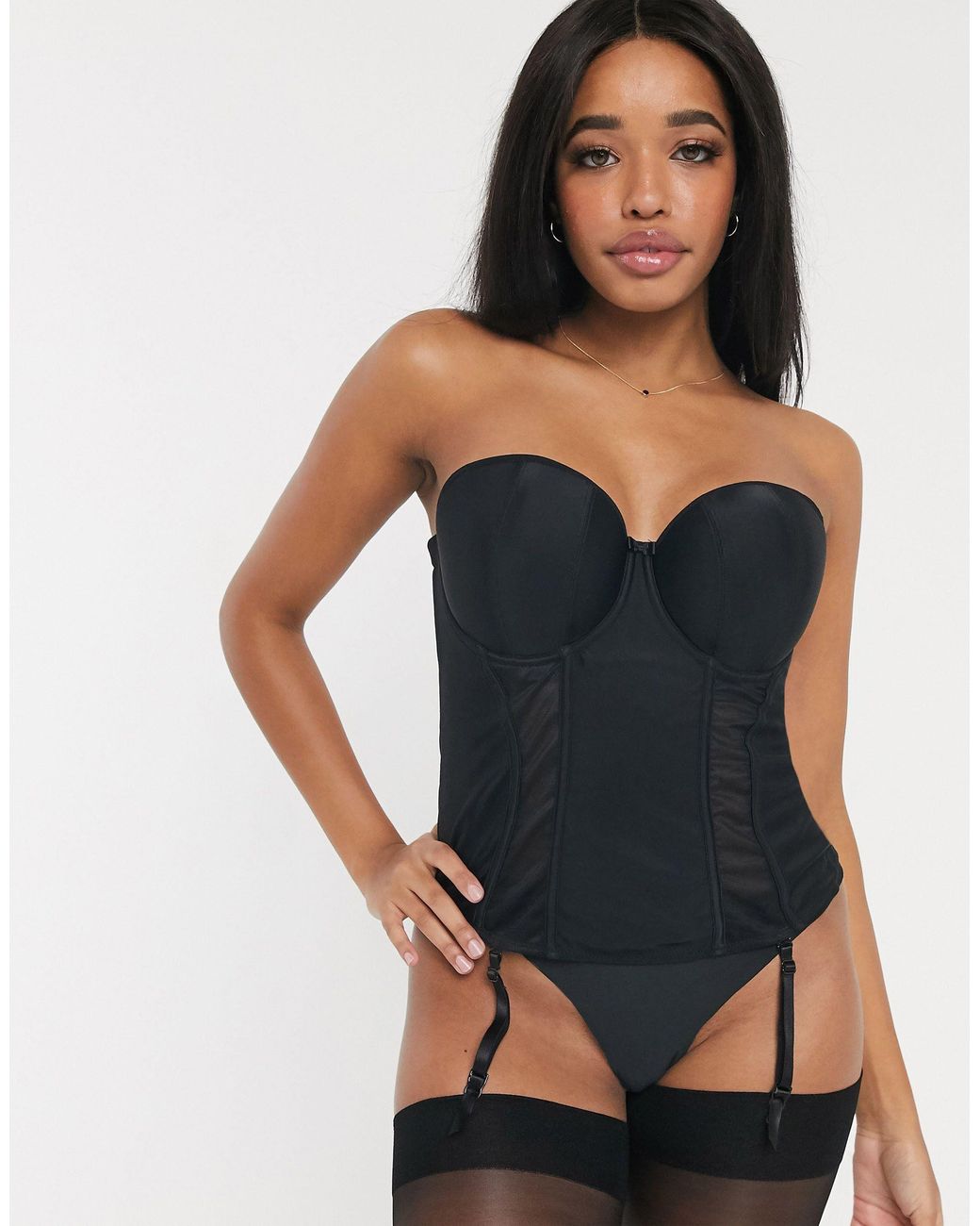 Details about   Curvy Kate Luxe Black Removable  Strapless Basque