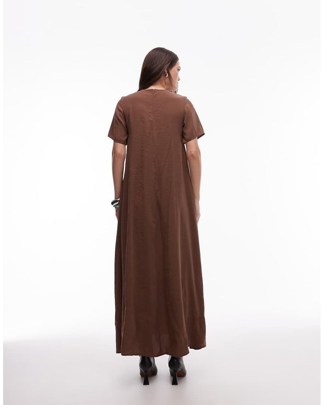 ASOS Brown Modal Trapeze T Shirt Dress