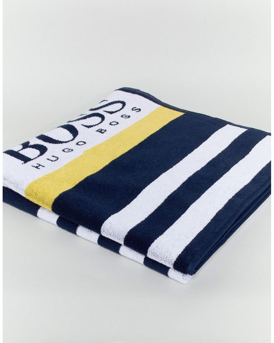 BOSS by HUGO BOSS Beach Towel With Stripe in Blue for Men | Lyst Canada