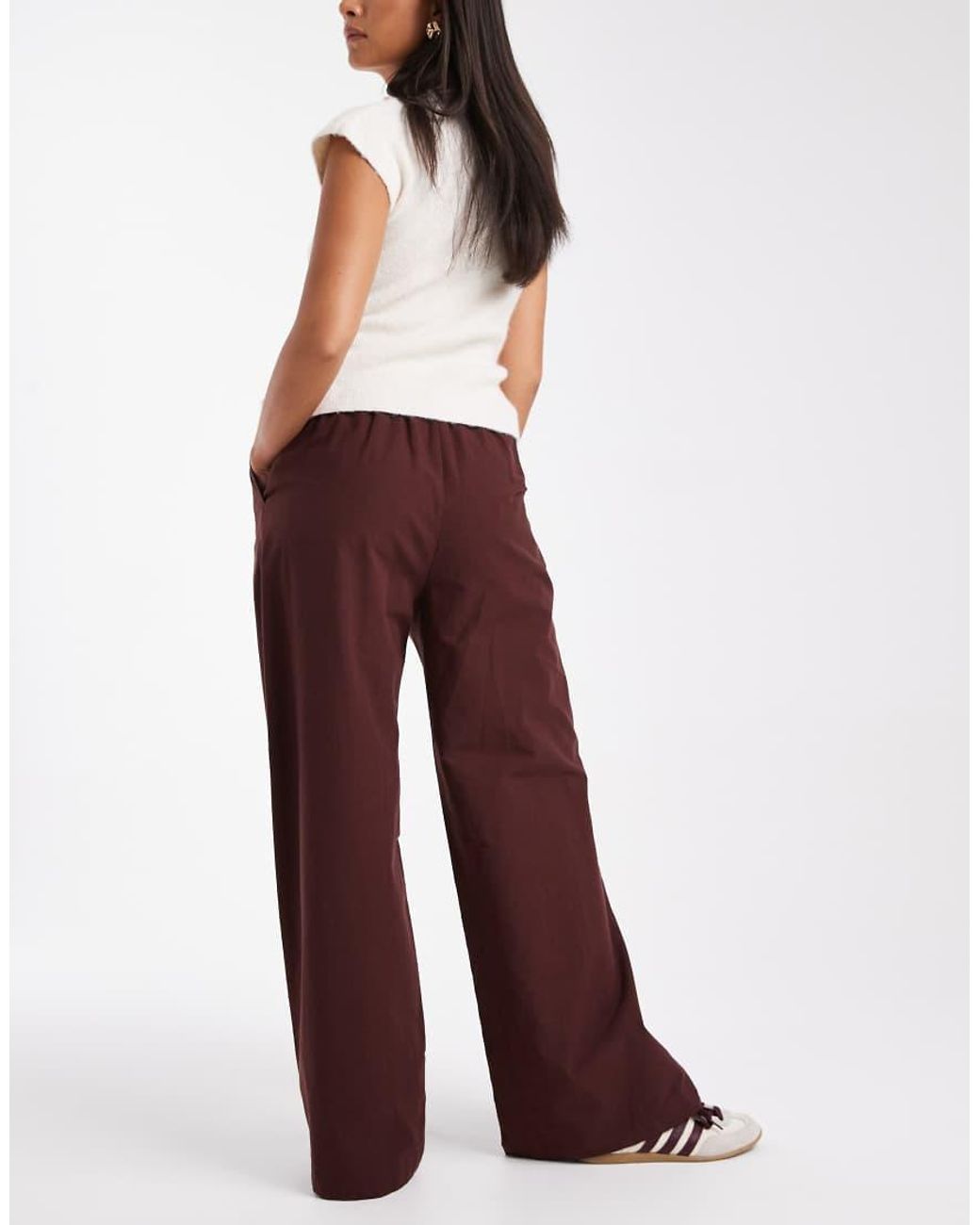 Miss Selfridge Red Wide Leg Trouser
