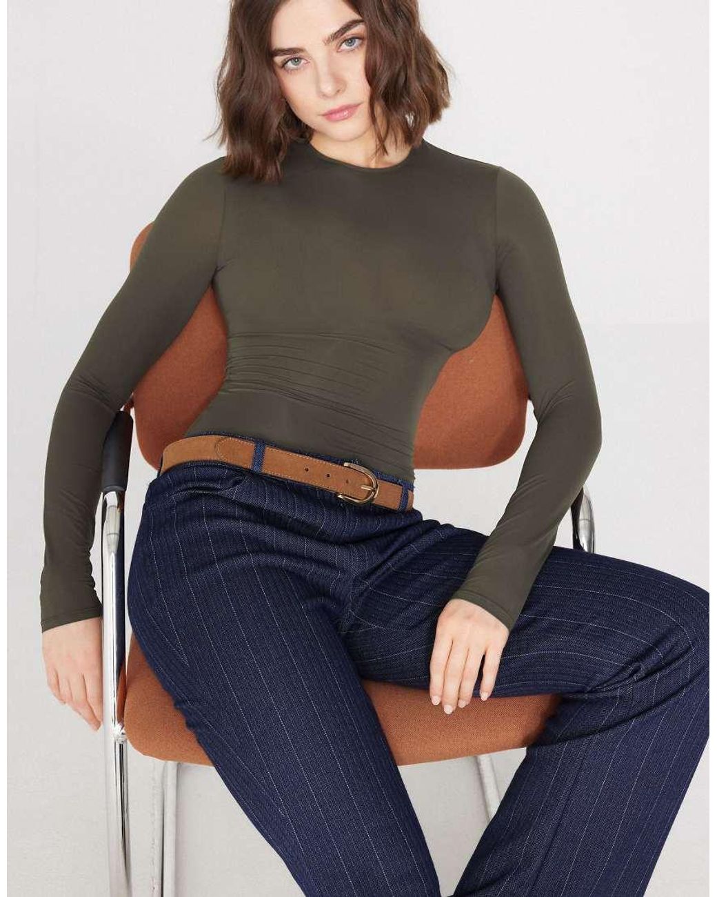 Tezenis Gray Long-Sleeved Lightweight Microfibre Body