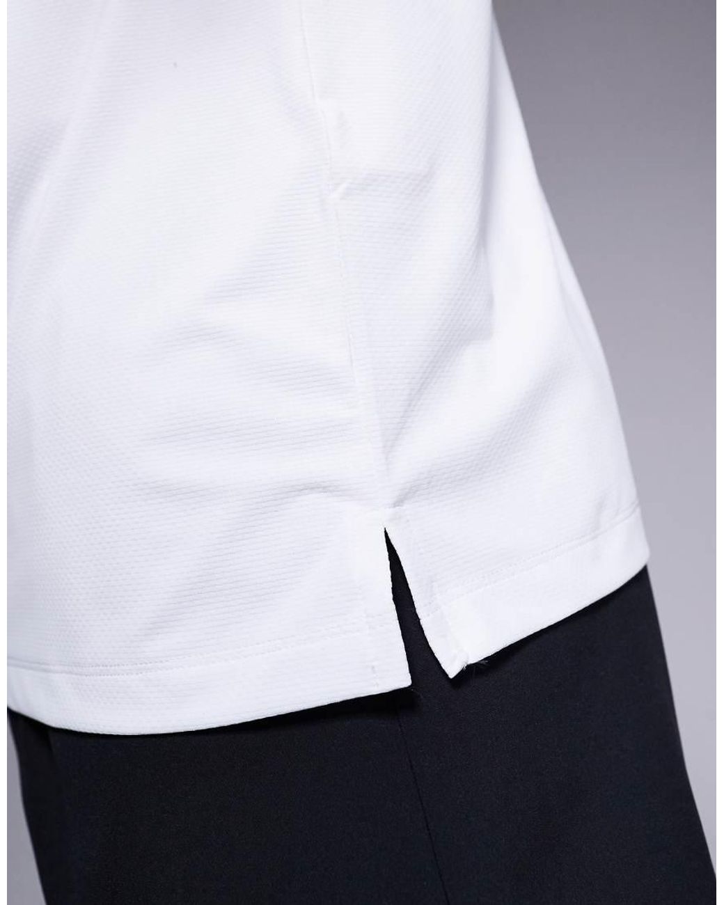 4505 White Icon Quick Dry Mesh Training T-shirt for men