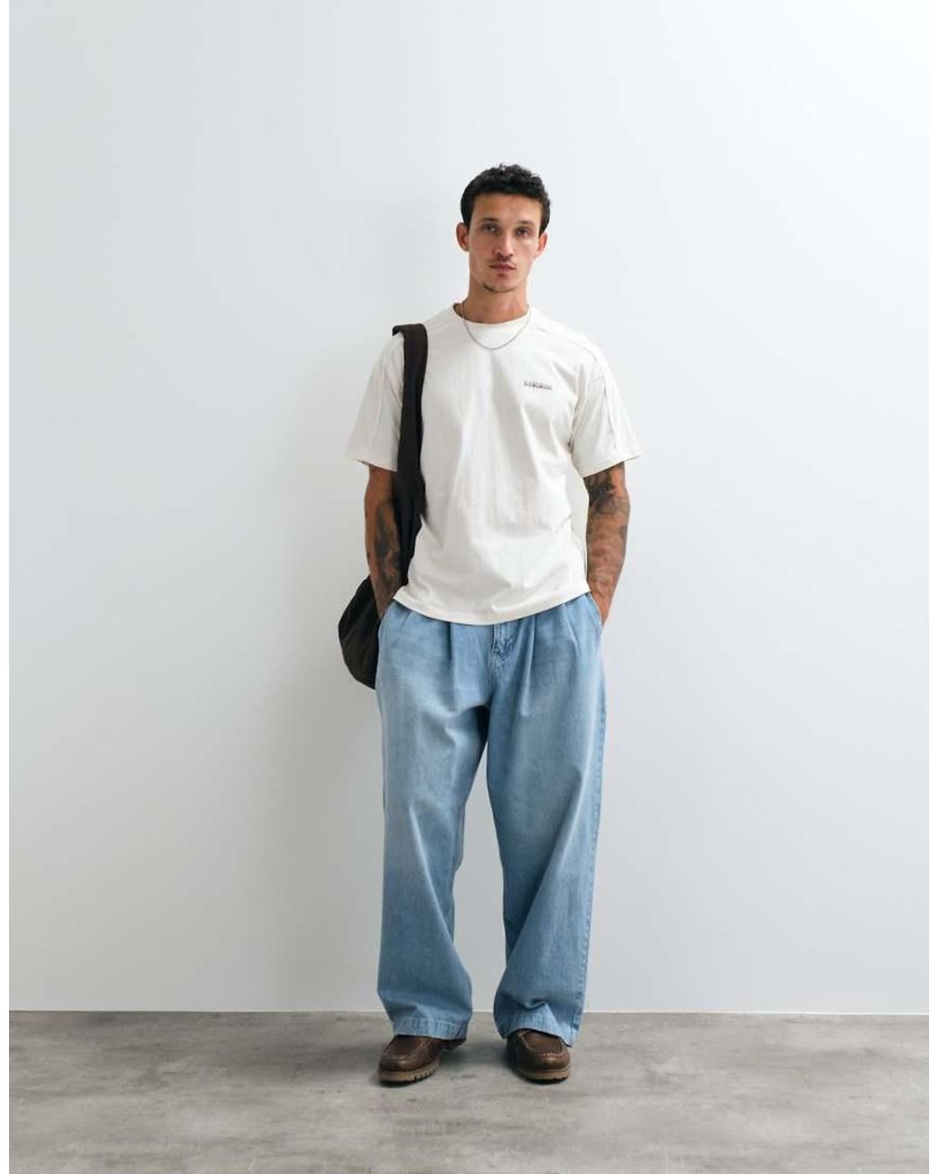 Napapijri White Backprint T-shirt for men