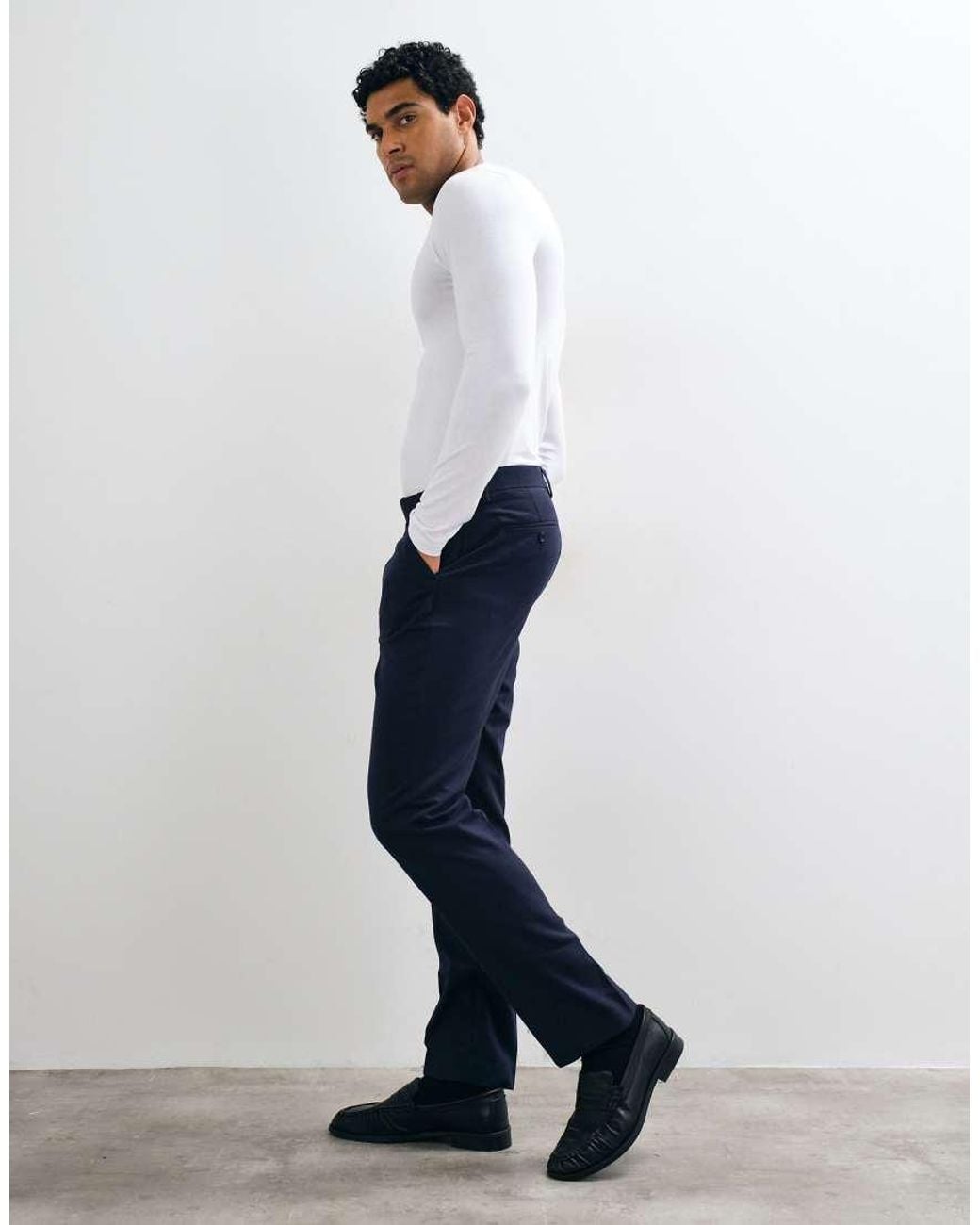 ASOS Blue Slim Suit Pant for men
